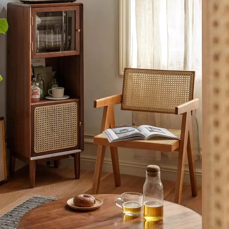 Fauteuil en Bois & Osier | Collection Héritage