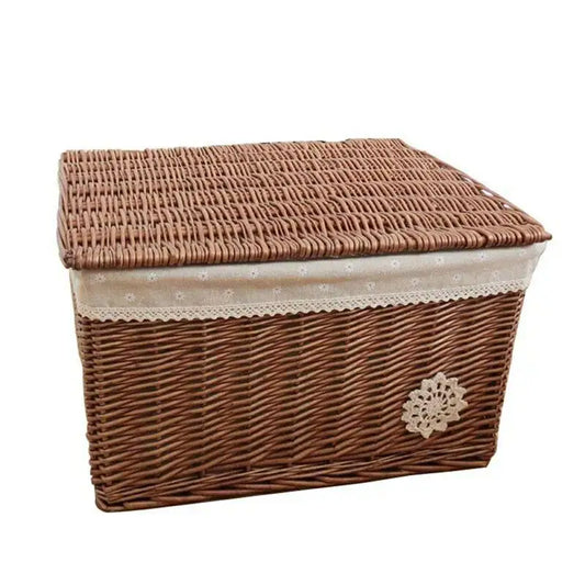 Malle de rangement en osier | FLEURA