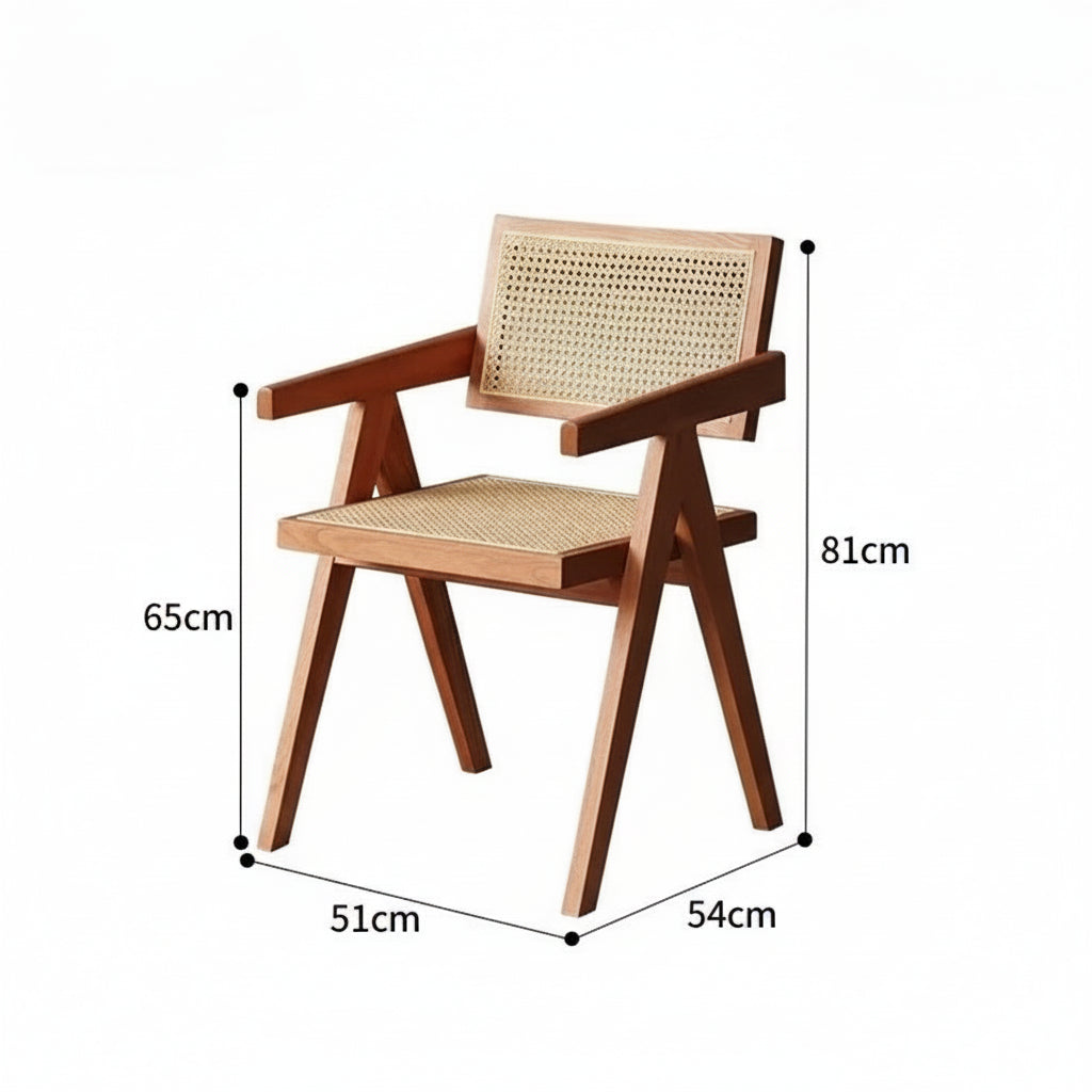 Fauteuil en Bois & Osier | Collection Héritage