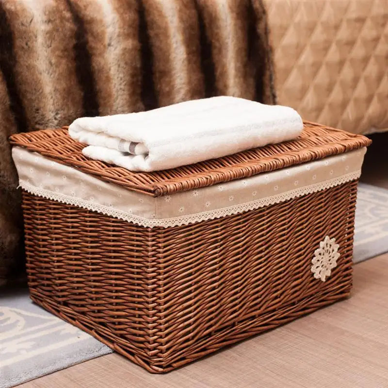 Malle de rangement en osier | FLEURA