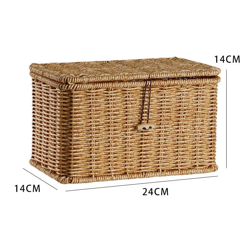 Grande malle de rangement en osier | MALO