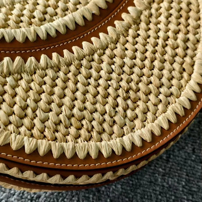Sac Épaule Lune en Rafia | French Style 