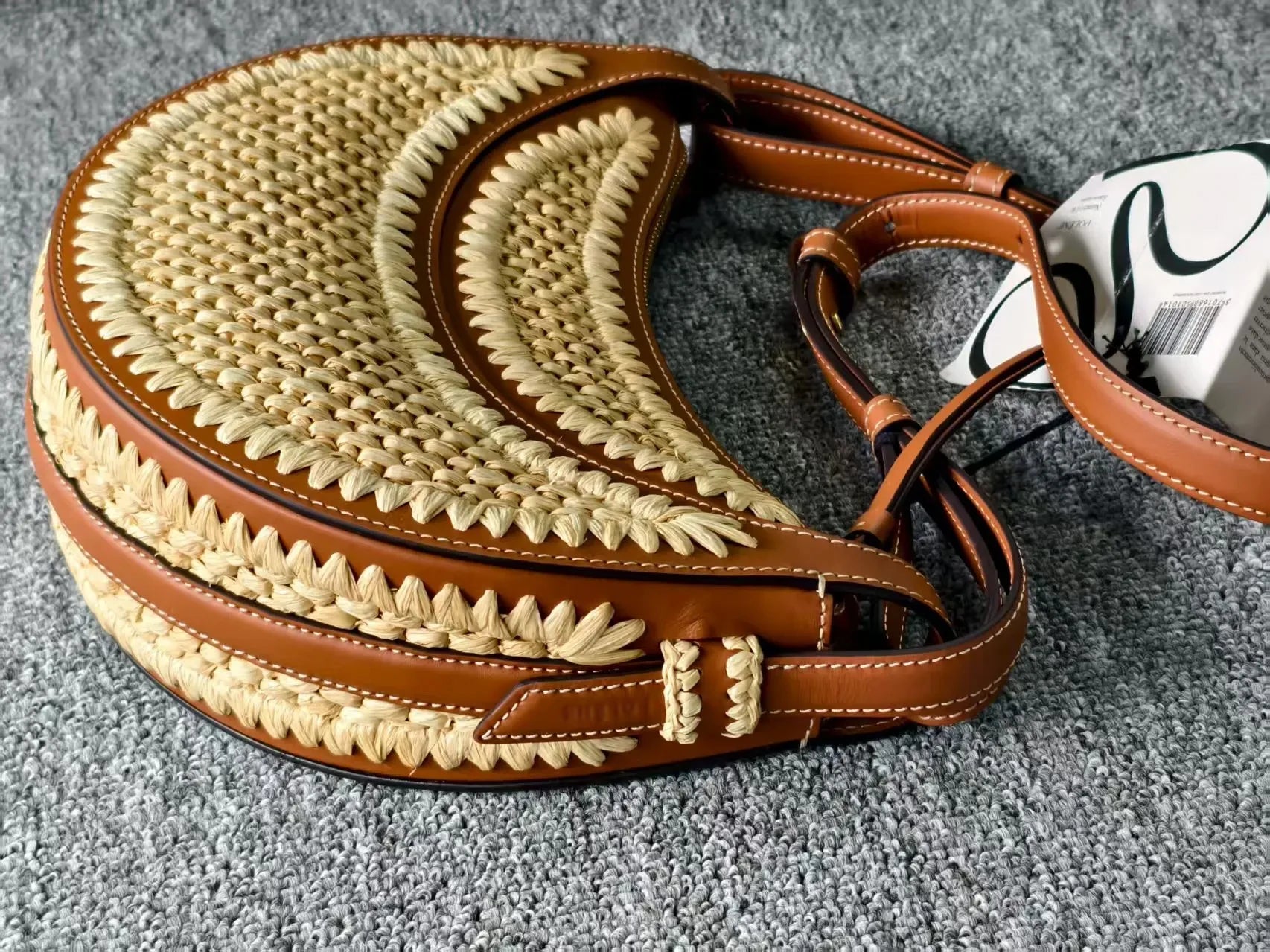 Sac Épaule Lune en Rafia | French Style 