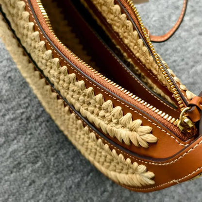 Sac Épaule Lune en Rafia | French Style 