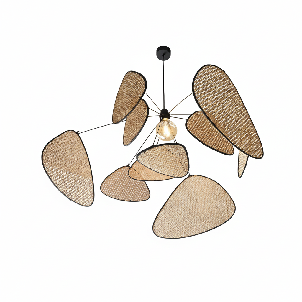 Suspension Aérienne en Osier et Métal | PÉTALA