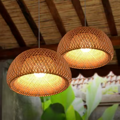 Suspension Demi-Lune en osier | LUNA