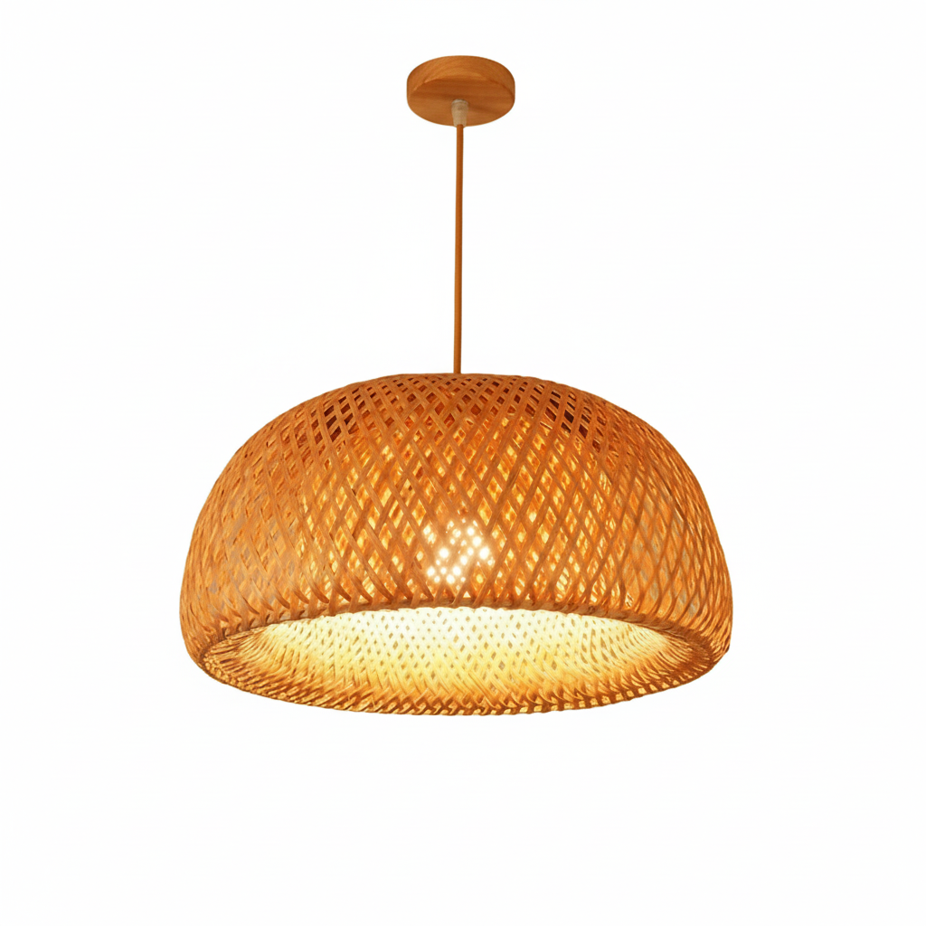 Suspension Demi-Lune en osier | LUNA