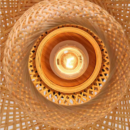 Suspension en Osier Tressé | LUMINA