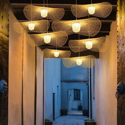 Suspension en Osier Tressé | LUMINA