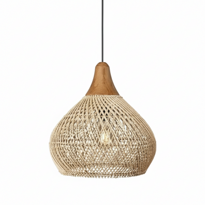 Suspension en Osier Vintage Bohème | POMO