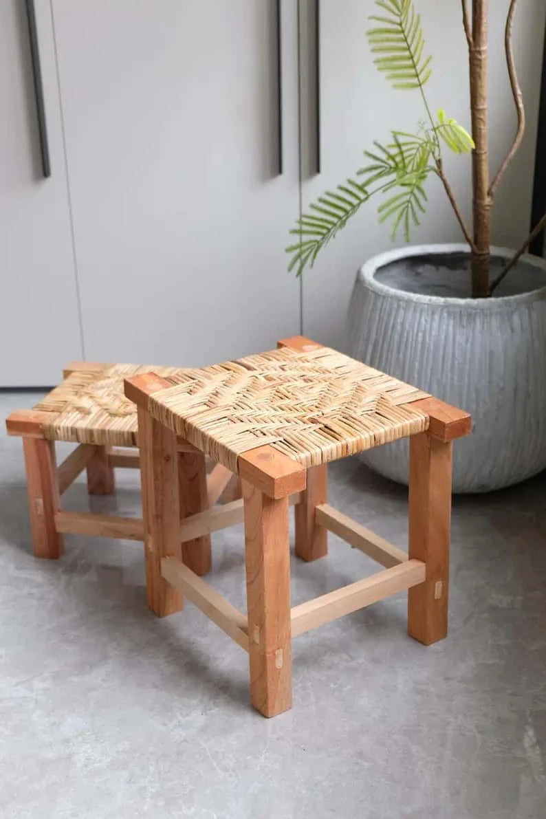 Tabouret en Osier | Collection Héritage & Modernité