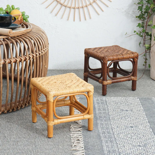 Tabouret en Osier Artisan | BILAMO