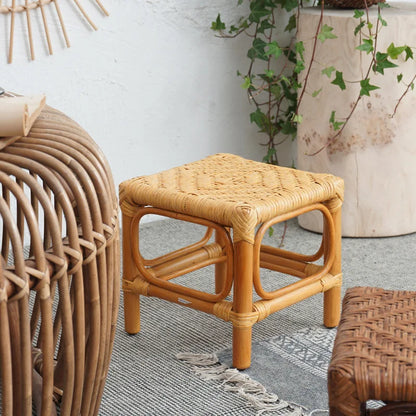 Tabouret en Osier Artisan | BILAMO