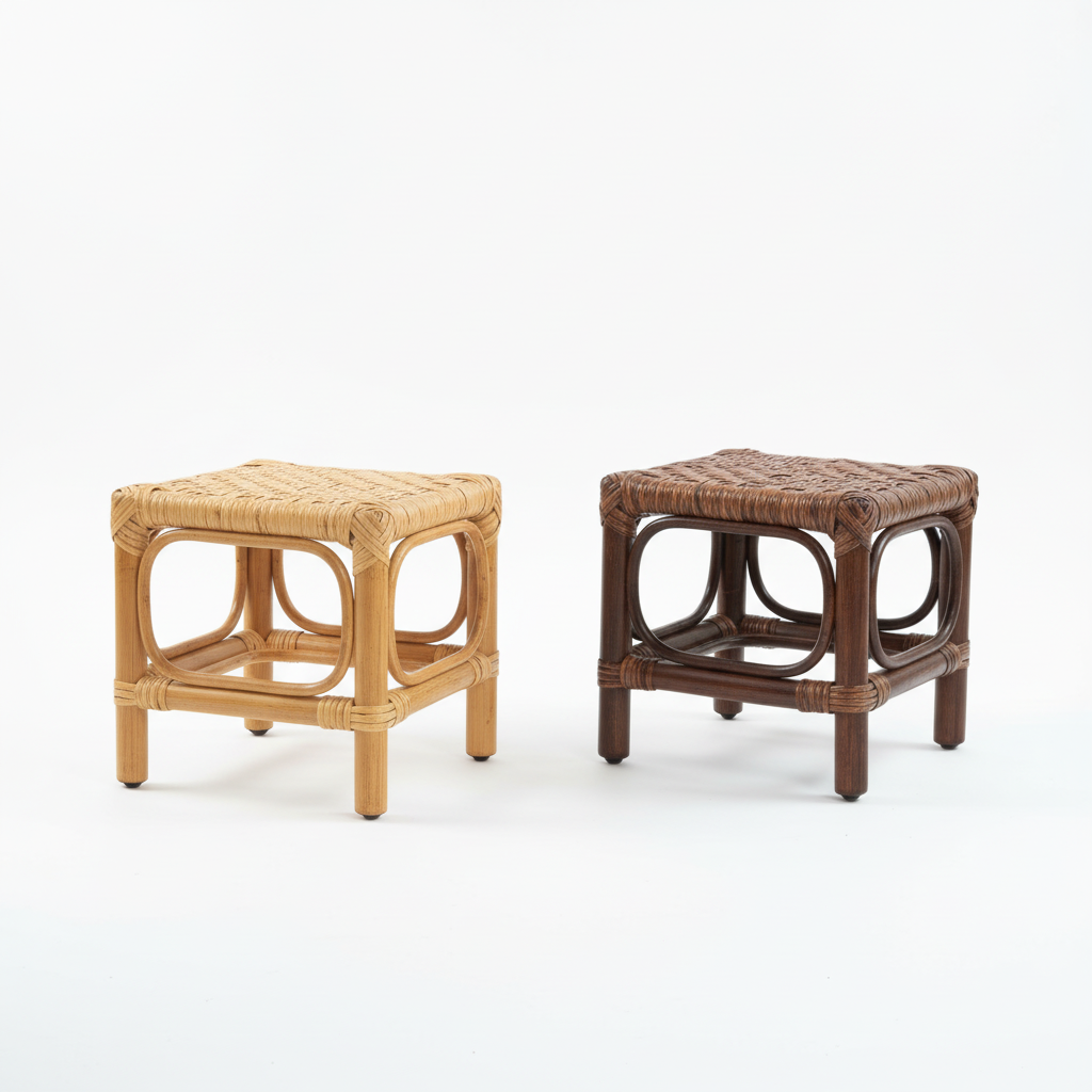 Tabouret en Osier Artisan | BILAMO
