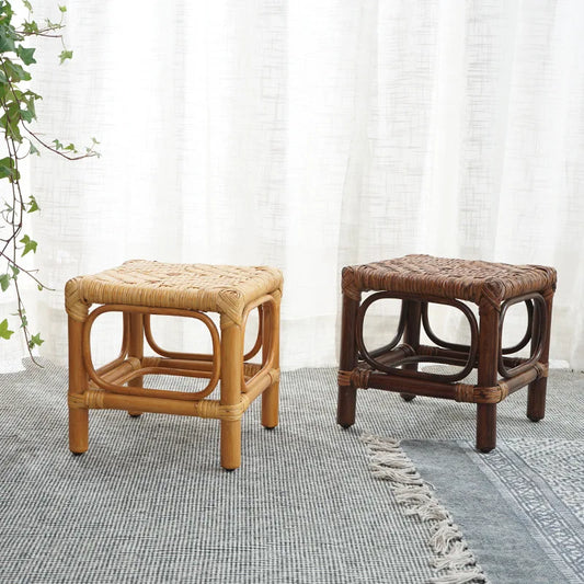 Tabouret en Osier Artisan | BILAMO