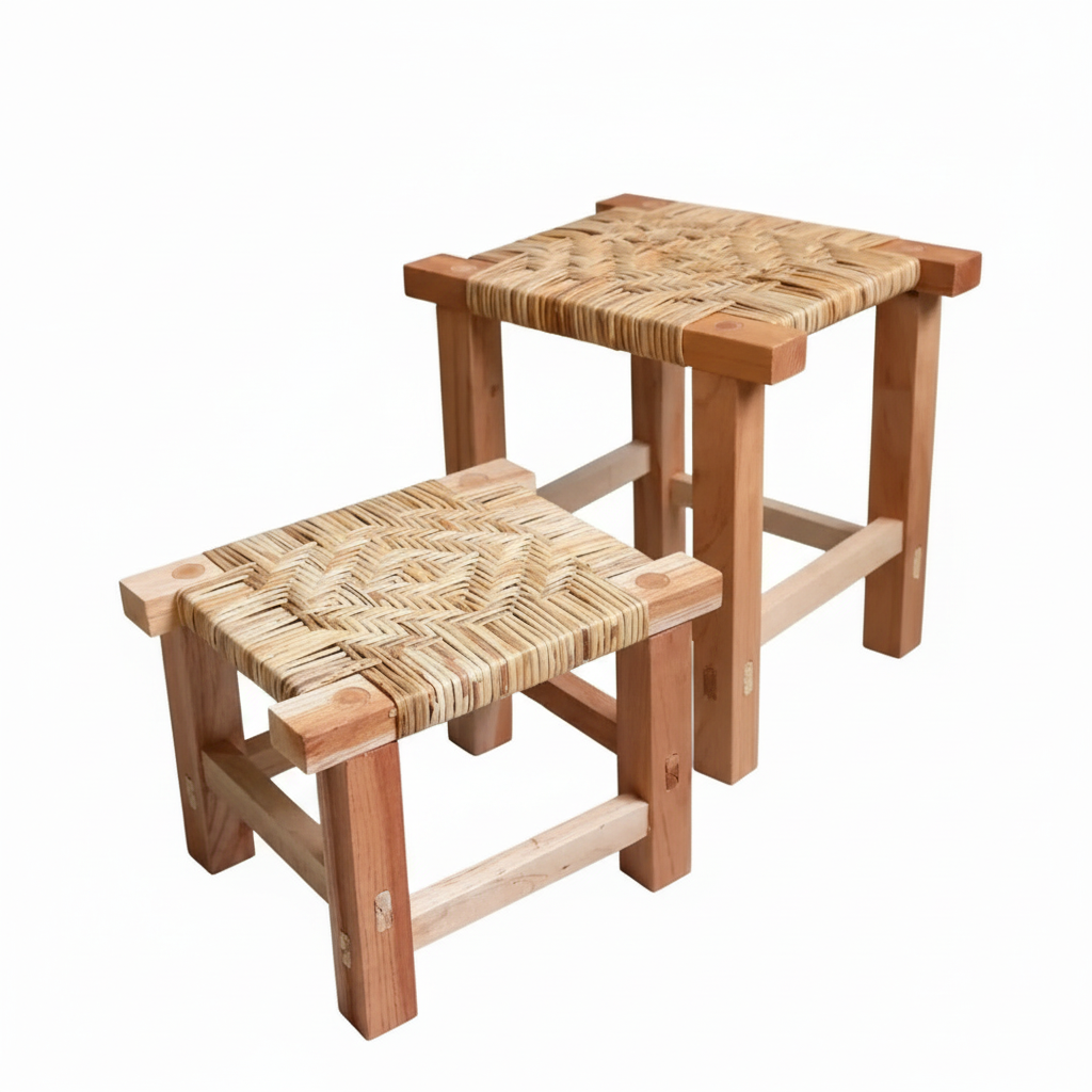 Tabouret en Osier | Collection Héritage & Modernité