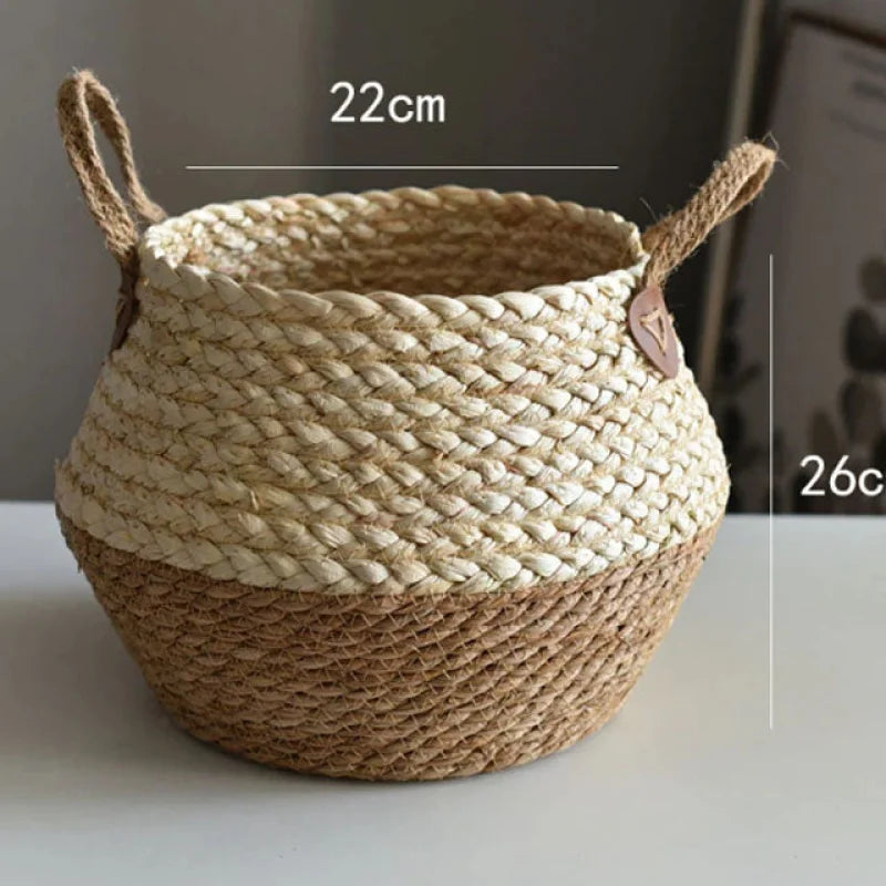 Cache-Pot en Osier Pot de Fleur | MAONA